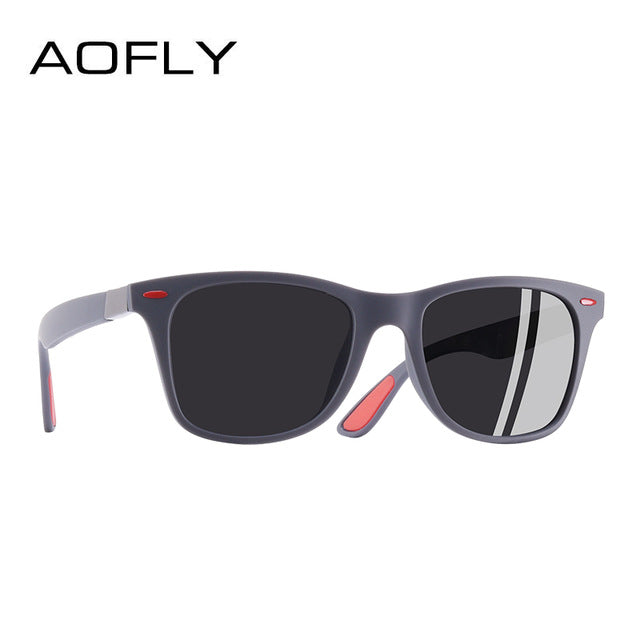 AOFLY BRAND DESIGN Classic Polarized Sunglasses Men Women Driving Square Frame Sun Glasses Male Goggle UV400 Gafas De Sol AF8083